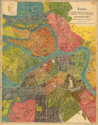 Plan von Petrograd, 1918