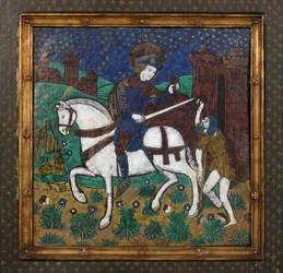 Plakette mit St. Martin und dem Bettler, Französisch