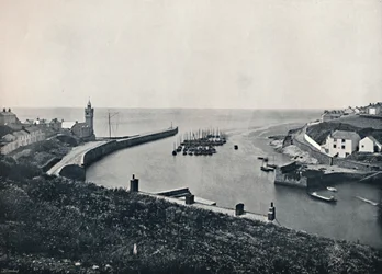 Porthleven - Der Hafen und Aussichtspunkt, 1895