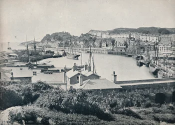 Portmadoc - Der Hafen und die Stadt, 1895