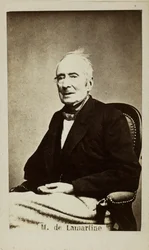Porträt von Alphonse de Lamartine 1790-1869, 1860er Jahre