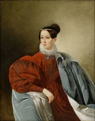 Porträt der Gräfin Yelizaveta Ivanovna Kropotkina, geborene Dorokhova