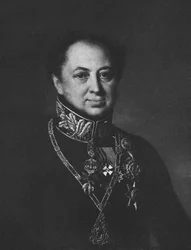 Porträt von Dmitry Pavlovich Tatischev 1767-1845, 1838