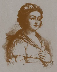 Porträt von Jekaterina Jakowlewna Derzhavina, geborene Bastidon 1760-1794 nach V. Borovikovsky