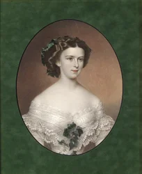Porträt von Elisabeth von Bayern, ca. 1854
