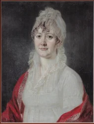 Porträt von Elizaveta Alexeevna Arsenyeva, geb. Stolypina 1773-1845, frühes 19. Jahrhundert