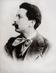 Porträt von Enrique Granados (1867-1916), spanischer Komponist und Pianist. Fotografie