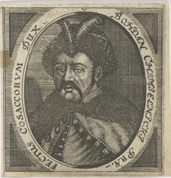Porträt von Hetman Bohdan Khmelnytsky 1595-1657, nach 1650