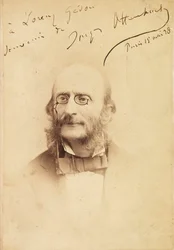 Porträt von Jacques Offenbach 1819-1880, 1878