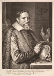 Porträt von Johannes Neyen, General des Franziskanerordens, Botschafter in Trier, 1608