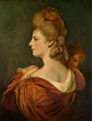 Porträt von Dame und Kind, um 1780