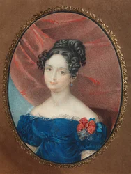 Porträt von Maria Jakovlevna Naryshkina 1789-1854, geb. Lobanova-Rostovskaya, 1840er Jahre