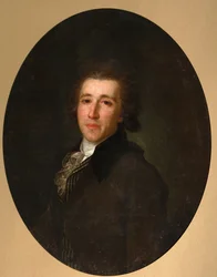 Porträt von Prinz Fyodor Nikolayevich Golitsyn 1751-1827, 1790er Jahre