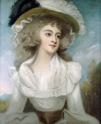 Porträt von Sarah Tickell, Ehefrau des Dramatikers und Satirikers Richard Tickell, ca. 1790er Jahre
