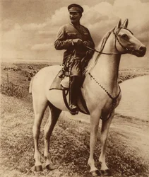 Porträt von Semyon Mikhailovich Budyonny 1883-1973