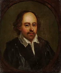 Porträt von William Shakespeare 1564-1616, erste Hälfte des 17. Jahrhunderts