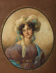 Porträt von Yelena Alexandrovna Golitsyna, geb. Naryshkina 1785-1855, 1820er Jahre
