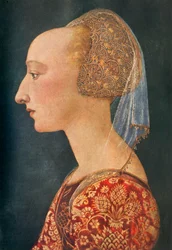 Porträt einer Dame in Rot, 1460-1470, 1934
