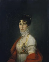Porträt der Schauspielerin und Sängerin, Gräfin Praskovya Sheremetyeva Zhemchugova 1768-1803