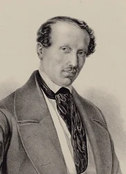 Porträt des Komponisten Hans Christian Lumbye 1810-1874, ca. 1850