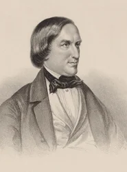 Porträt des Pianisten und Komponisten Karl August Krebs