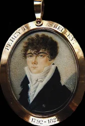 Porträt des Dichters Percy Bysshe Shelley 1792-1822, ca. 1825