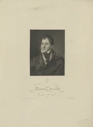 Porträt des Dichters Thomas Moore 1779-1852, 1830er Jahre.