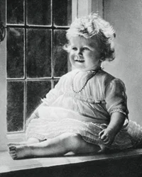 Prinzessin Elizabeth in St Pauls Walden Bury, 1927, 1937
