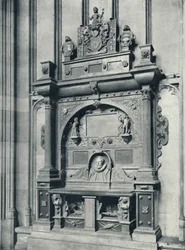 Provost Murrays Grab 1624 am Ostende der Kapelle, 1926