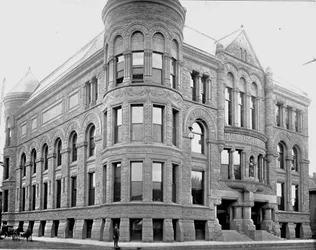 Öffentliches Bibliotheksgebäude, Minneapolis, Minnesota, USA, um 1900