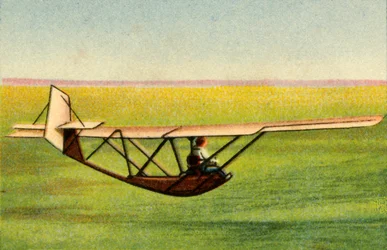 Schüler im Zögling-Trainingssegelflugzeug an der Rhön-Rossitten-Gesellschaft Segelflugschule, Deutschland, 1932