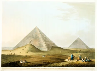 Pyramiden von Gizeh, Ägypten, 4. Dynastie, Altes Reich, 26. Jahrhundert v. Chr., 1801