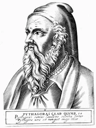 Pythagoras ca. 560 - 480 v. Chr., griechischer Philosoph und Wissenschaftler