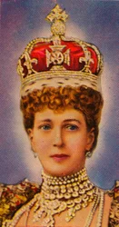 Königin Alexandra, Gemahlin von König Edward VII., bei ihrer Krönung, 1902