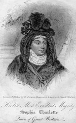 Königin Charlotte, Gemahlin von Georg III. des Vereinigten Königreichs, 1818
