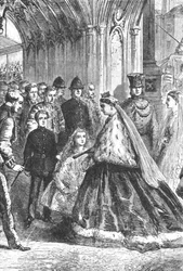 Königin Victoria betritt den Westminster-Palast, 5. Februar 1867, 1901
