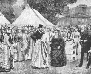 Königin Victorias Jubiläumsgartenparty im Buckingham Palace, 29. Juni 1887