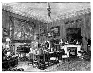 Privates Wohnzimmer von Königin Victoria, Osborne House, Isle of Wight