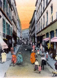 Zufällige Straße, Algier, Algerien, frühes 20. Jahrhundert