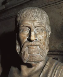 Darstellung von Pausanias (5. Jahrhundert v. Chr.), spartanischer General und Politiker. Büste.