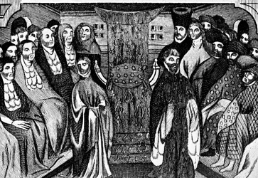 Abdankung von Richard II., 1399, um 1902-1905