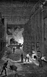 Retortenhaus, Imperial Gasworks, Kings Road, London, 1876