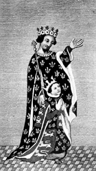 Richard II. und sein Vater, der Schwarze Prinz, 14. Jahrhundert, 1910