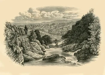 Flussszene bei Pont-Y-Cyffing