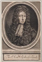 Robert Boyle, irischer Physiker und Chemiker, ca. 1680