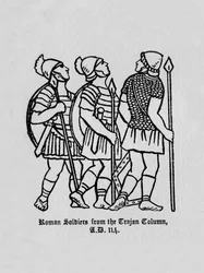 Römische Soldaten von der Trajanssäule n. Chr. 114, 1910