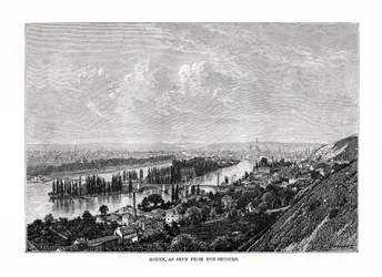 Rouen, Normandie, Frankreich, 1879
