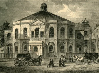 Rowland Hills Kapelle im Jahr 1814, um 1878