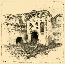 Ruinen des Bischofspalastes, 1898
