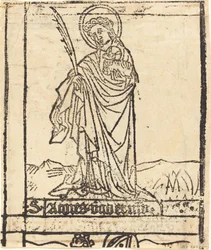 Heilige Agnes [verso]